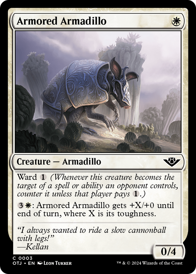 Armored Armadillo [Outlaws of Thunder Junction] | Card Citadel