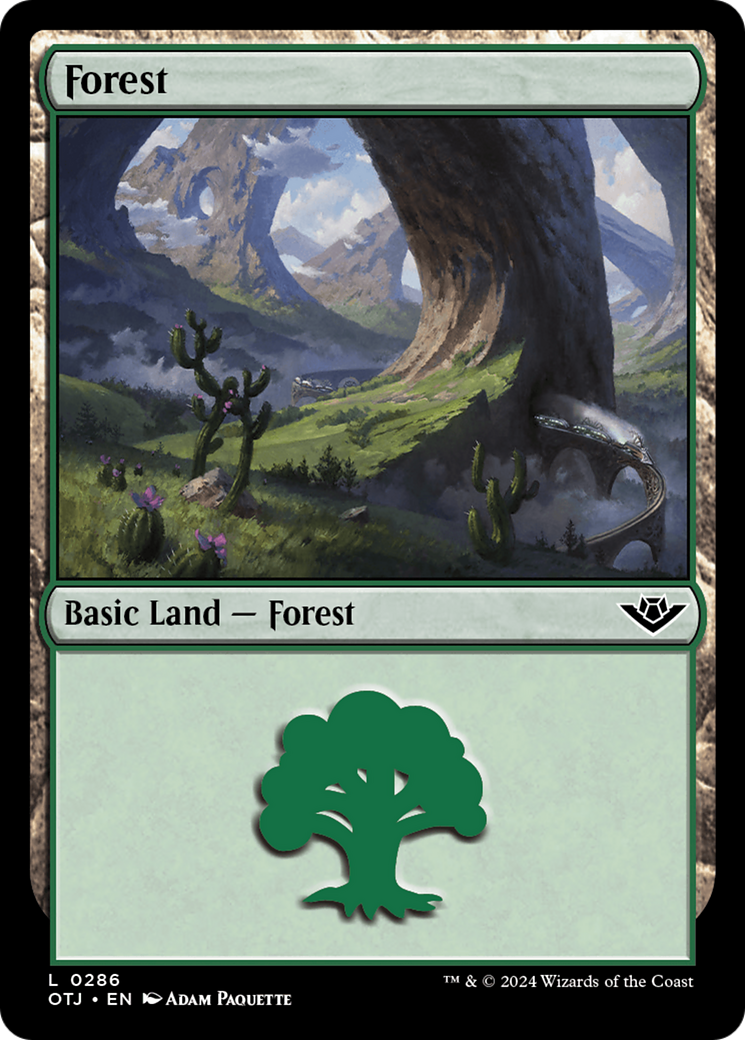 Forest (0286) [Outlaws of Thunder Junction] | Card Citadel