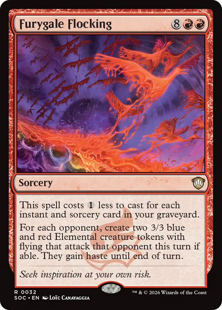 Furygale Flocking [Secrets of Strixhaven Commander] | Card Citadel