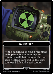 Radiation // Robot Double-Sided Token [Fallout Tokens] | Card Citadel