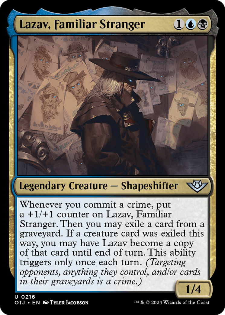 Lazav, Familiar Stranger [Outlaws of Thunder Junction] | Card Citadel