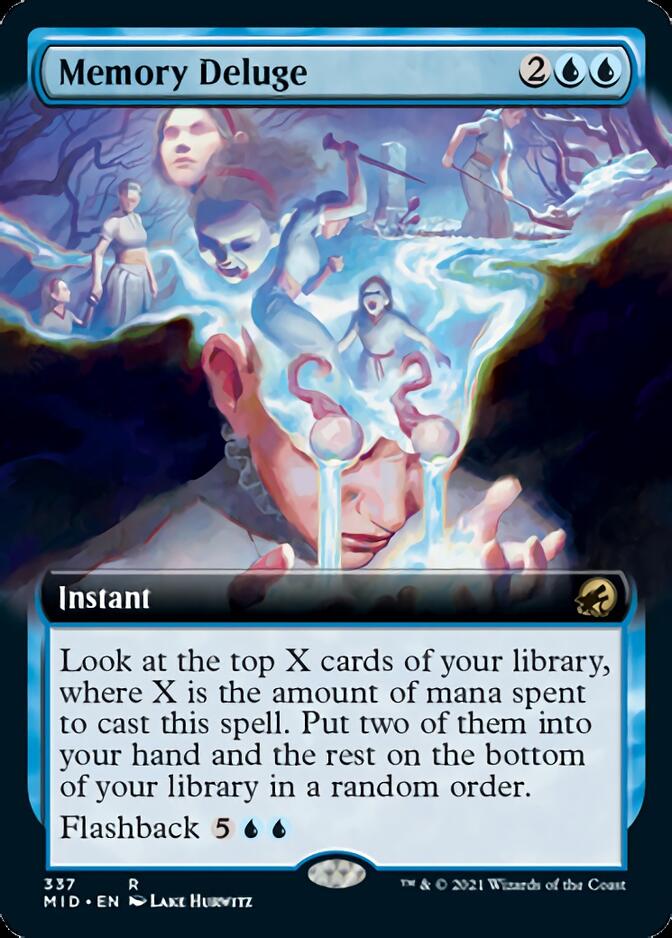 Memory Deluge (Extended Art) [Innistrad: Midnight Hunt] | Card Citadel