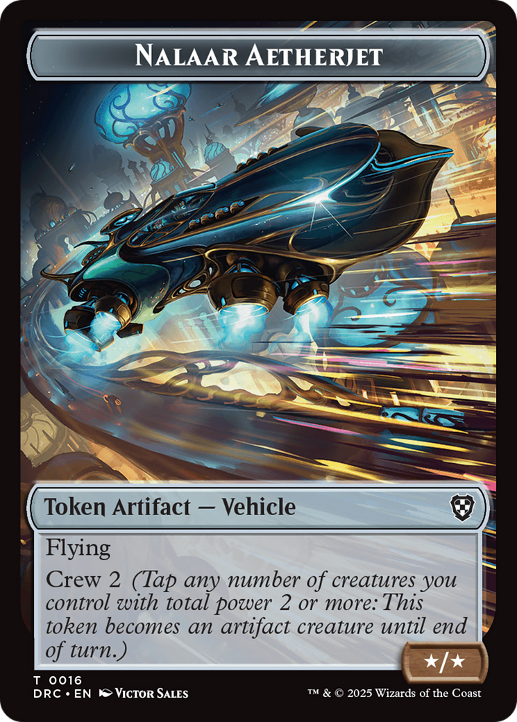 Construct // Nalaar Aetherjet Double-Sided Token [Aetherdrift Tokens] | Card Citadel