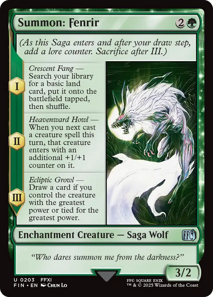Summon: Fenrir [FINAL FANTASY] | Card Citadel