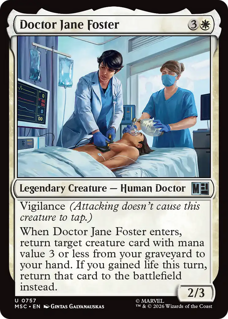 Doctor Jane Foster [Marvel Super Heroes Commander] | Card Citadel