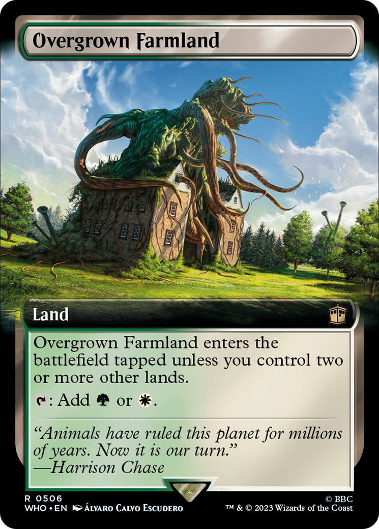 Overgrown Farmland (Extended Art) [Doctor Who] | Card Citadel