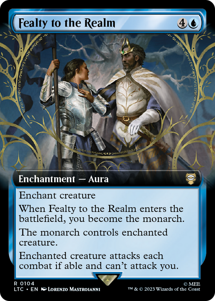 Fealty to the Realm (Extended Art) [The Lord of the Rings: Tales of Middle-Earth Commander] | Card Citadel