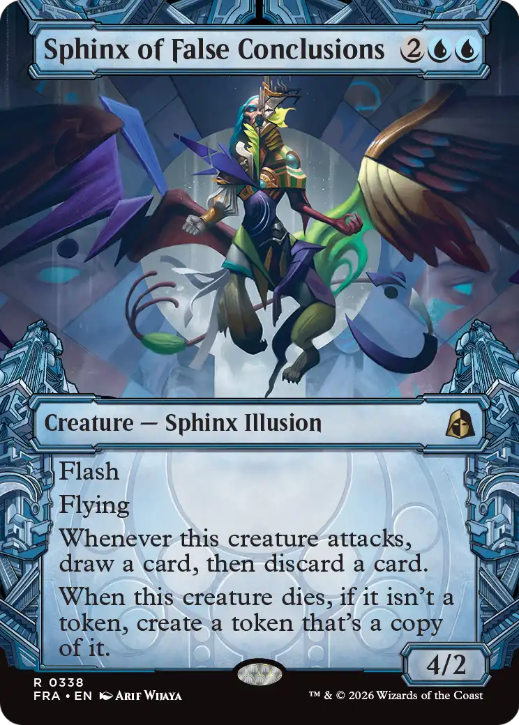 Sphinx of False Conclusions (Showcase) [Reality Fracture] | Card Citadel