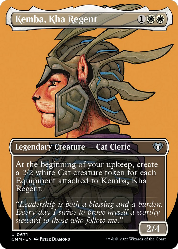 Kemba, Kha Regent (Borderless Profile) [Commander Masters] | Card Citadel