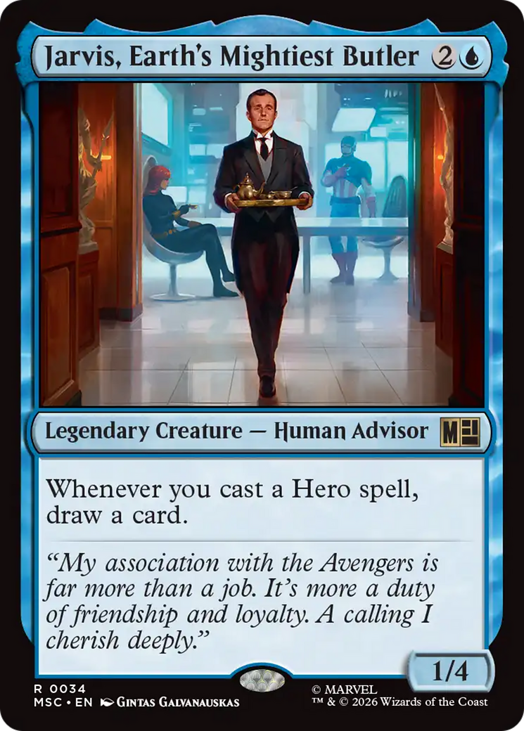 Jarvis, Earth's Mightiest Butler [Marvel Super Heroes Commander] | Card Citadel