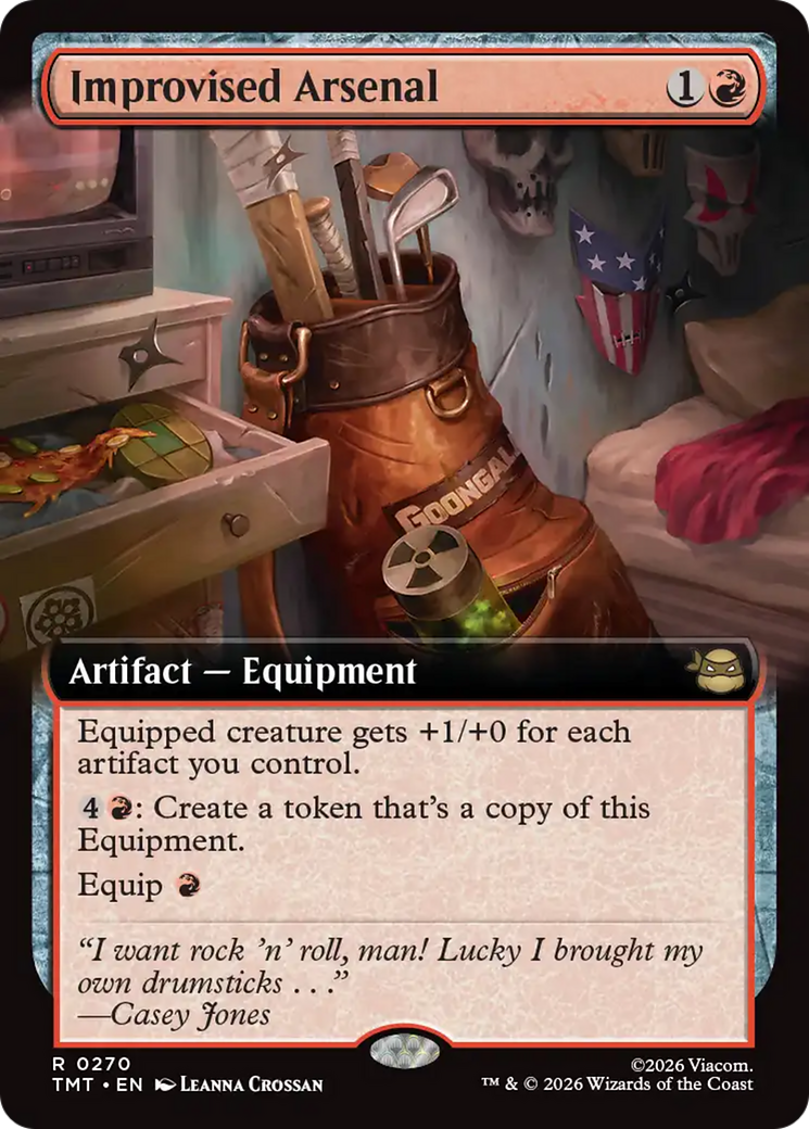 Improvised Arsenal (Extended Art) [Teenage Mutant Ninja Turtles] | Card Citadel