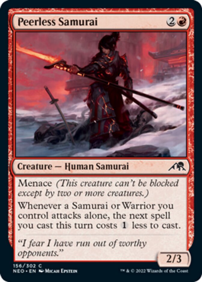 Peerless Samurai [Kamigawa: Neon Dynasty] | Card Citadel