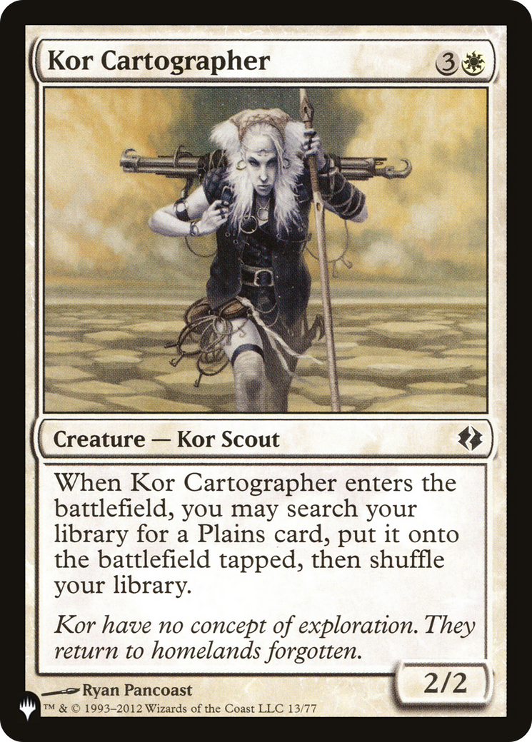 Kor Cartographer [The List Reprints] | Card Citadel