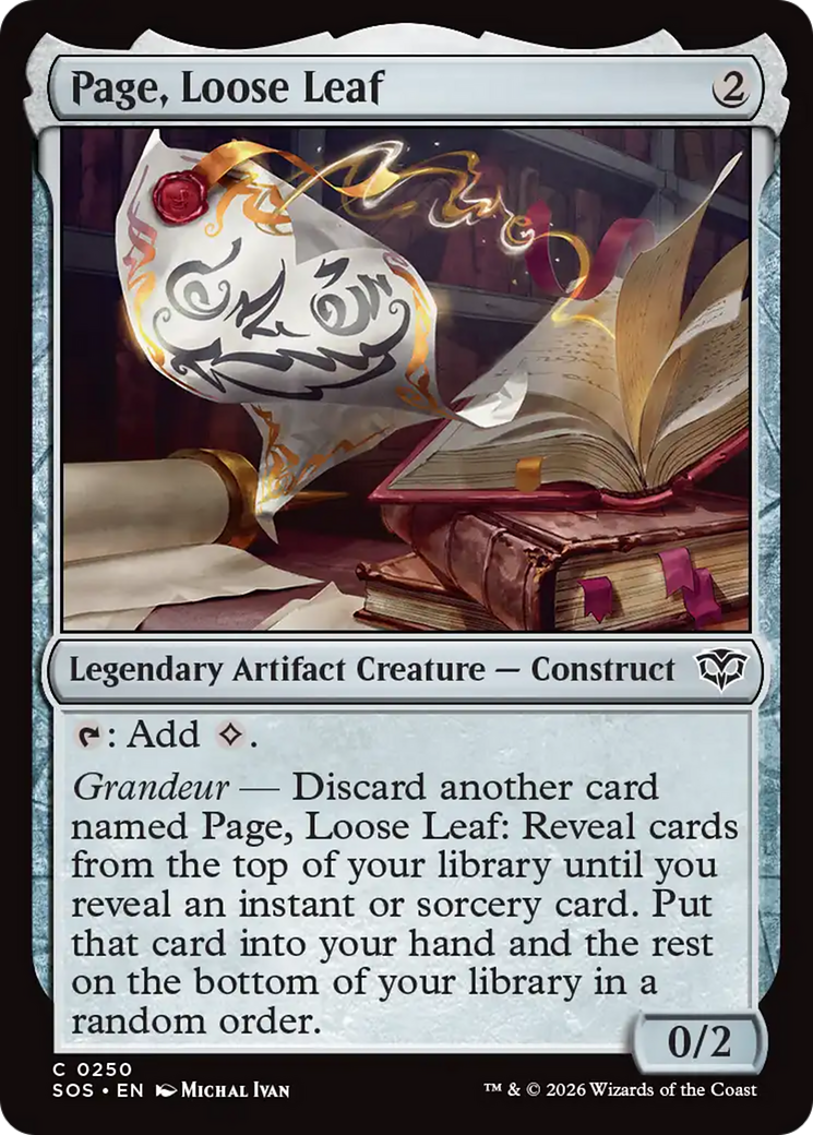 Page, Loose Leaf [Secrets of Strixhaven] | Card Citadel