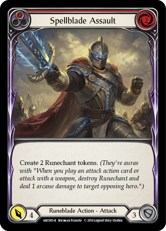 Spellblade Assault (Red) [ARC085-R] (Arcane Rising)  1st Edition Normal | Card Citadel