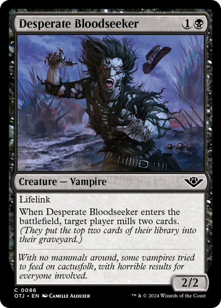 Desperate Bloodseeker [Outlaws of Thunder Junction] | Card Citadel