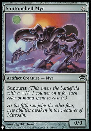 Suntouched Myr [The List] | Card Citadel