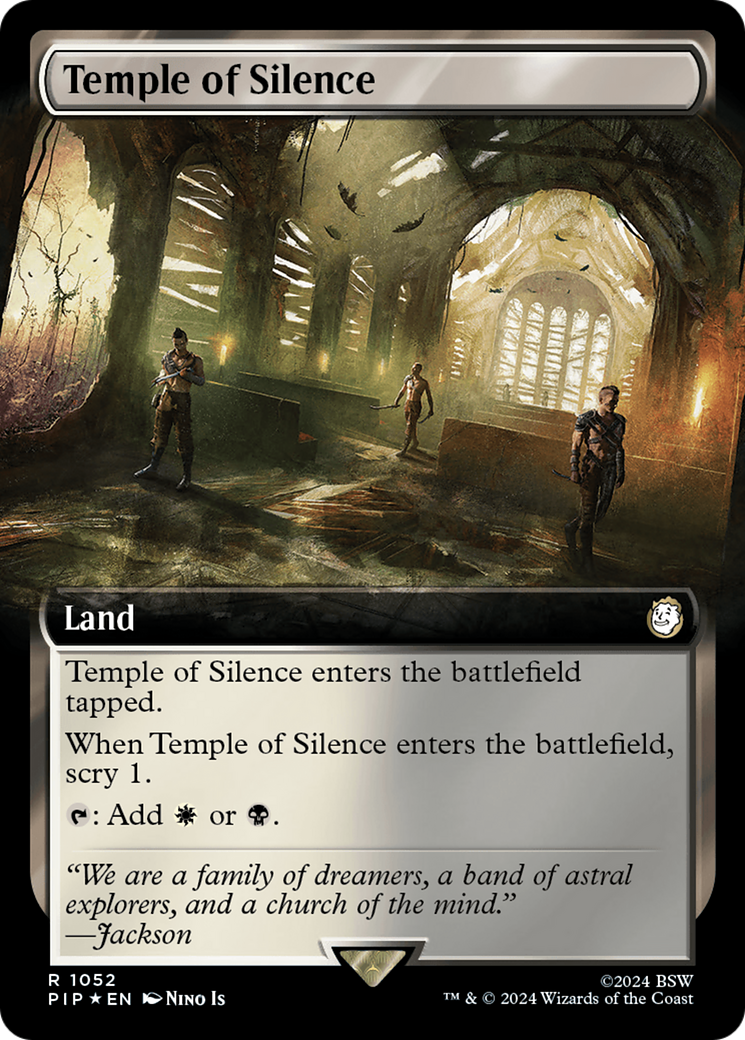 Temple of Silence (Extended Art) (Surge Foil) [Fallout] | Card Citadel