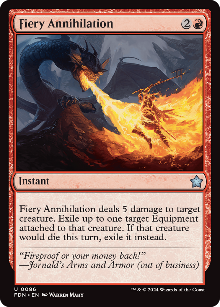 Fiery Annihilation [Foundations] | Card Citadel