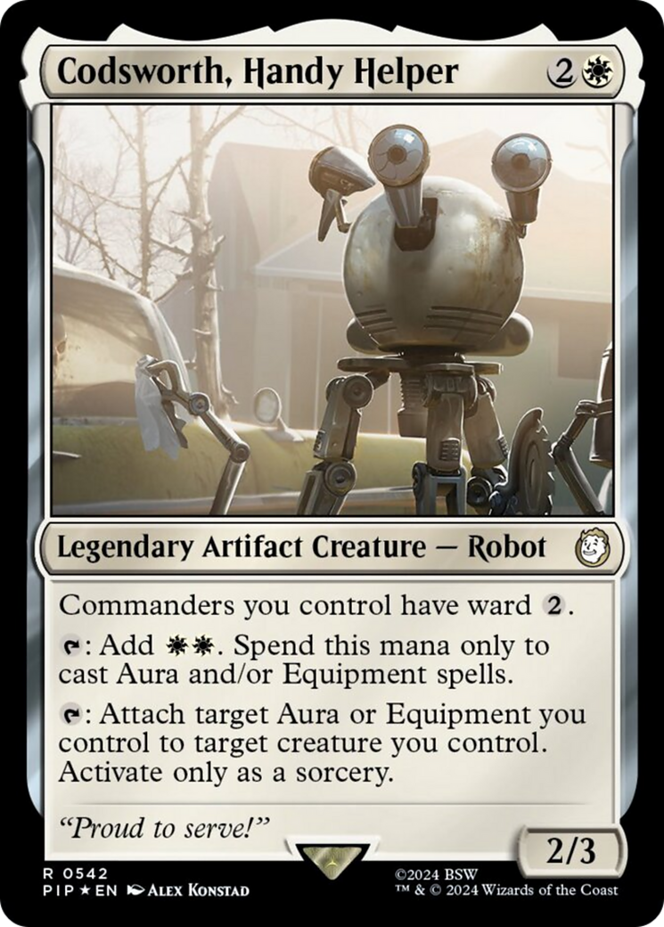 Codsworth, Handy Helper (Surge Foil) [Fallout] | Card Citadel