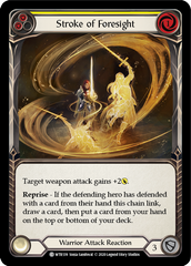 Stroke of Foresight (Yellow) [U-WTR139] (Welcome to Rathe Unlimited)  Unlimited Rainbow Foil | Card Citadel