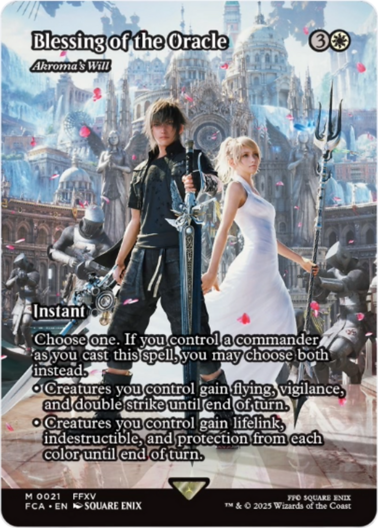 Blessing of the Oracle - Akroma's Will (Showcase) [FINAL FANTASY : Through the Ages] | Card Citadel