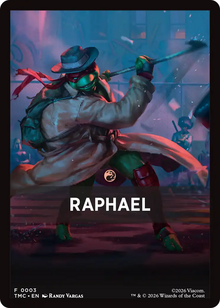 Raphael Theme Card [Teenage Mutant Ninja Turtles Commander Tokens] | Card Citadel