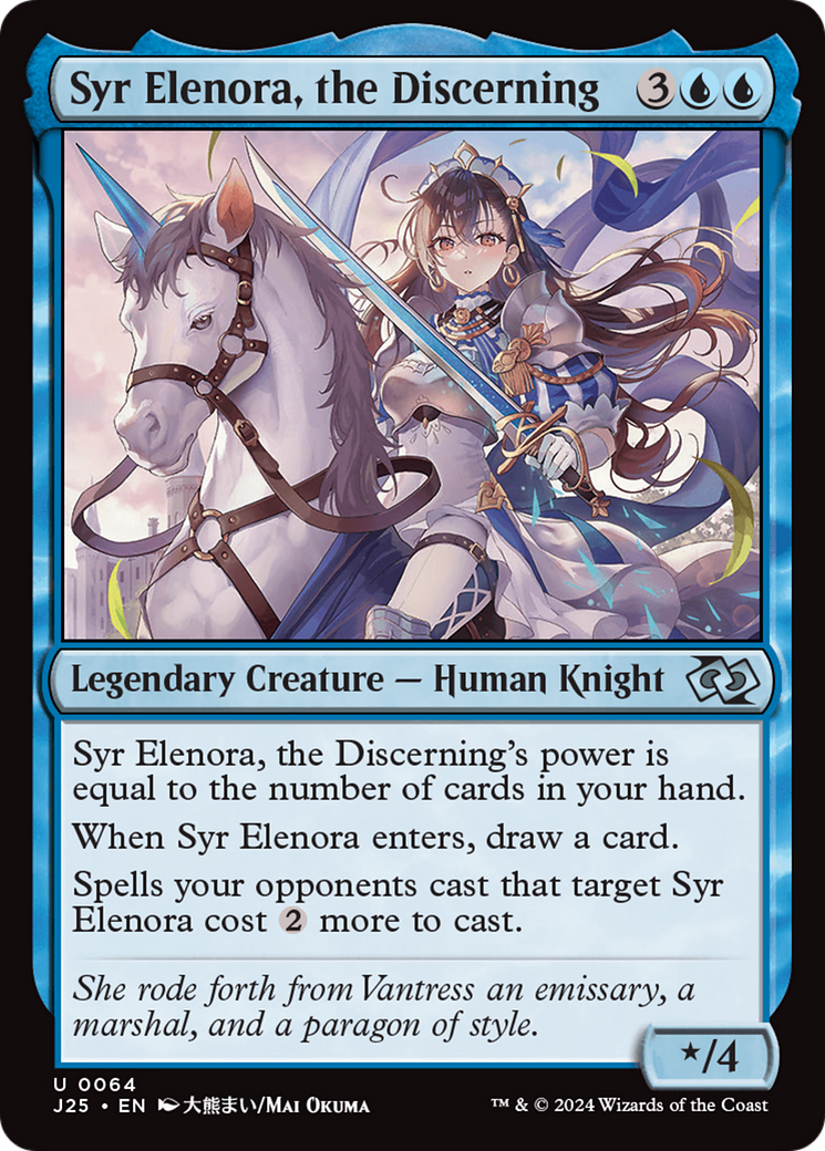 Syr Elenora, the Discerning (Anime) [Foundations Jumpstart] | Card Citadel