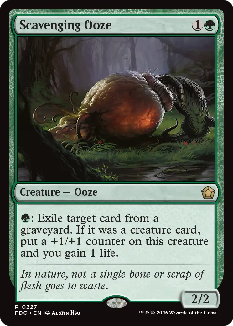 Scavenging Ooze [Foundations Commander] | Card Citadel