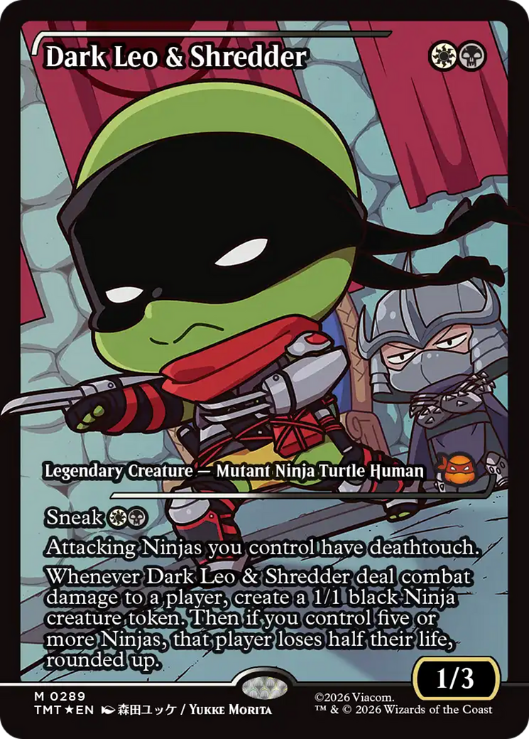 Dark Leo & Shredder (Showcase) [Teenage Mutant Ninja Turtles] | Card Citadel
