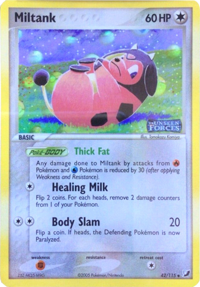 Miltank (42/115) (Stamped) [EX: Unseen Forces] | Card Citadel