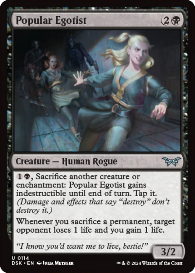 Popular Egotist [Duskmourn: House of Horror] | Card Citadel