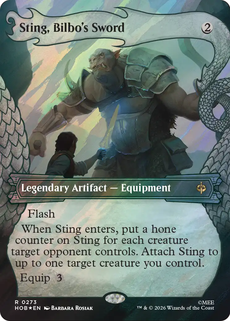 Sting, Bilbo's Sword (Showcase) (Surge Foil) [The Hobbit] | Card Citadel