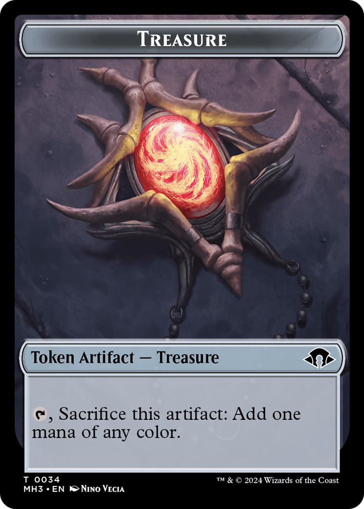 Phyrexian Germ // Treasure Double-Sided Token [Modern Horizons 3 Tokens] | Card Citadel