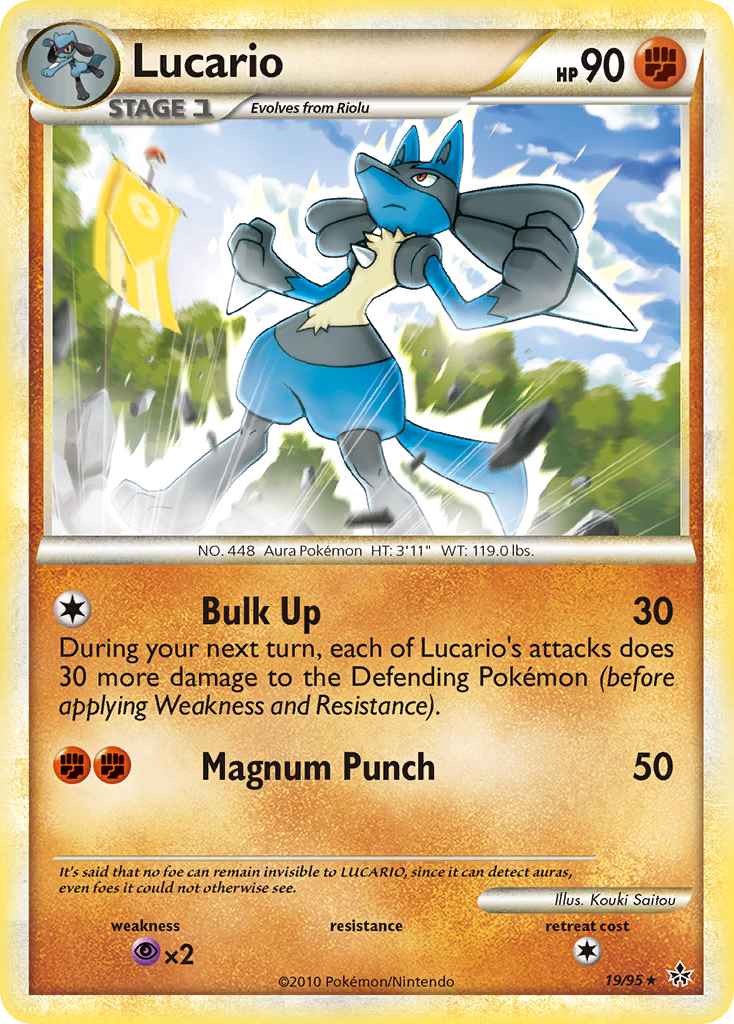 Lucario (19/95) [HeartGold & SoulSilver: Unleashed] | Card Citadel