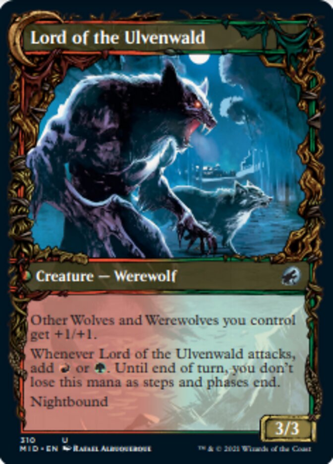 Kessig Naturalist // Lord of the Ulvenwald (Showcase Equinox) [Innistrad: Midnight Hunt] | Card Citadel