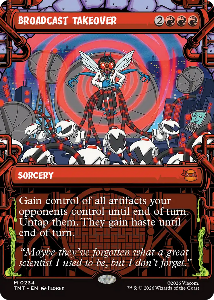 Broadcast Takeover (Showcase) [Teenage Mutant Ninja Turtles] | Card Citadel