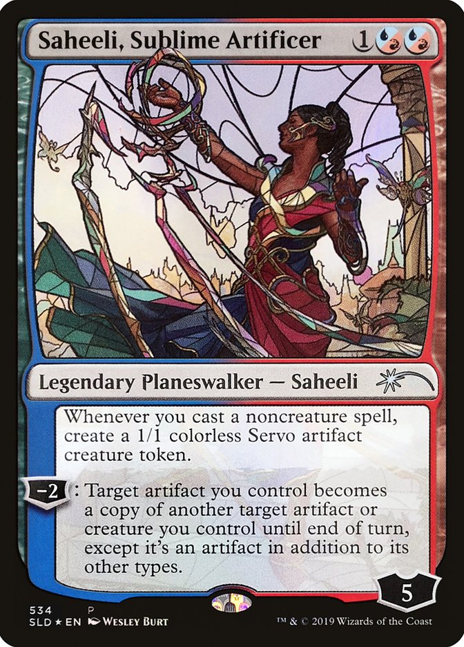 Saheeli, Sublime Artificer (Stained Glass) [Secret Lair Drop Promos] | Card Citadel