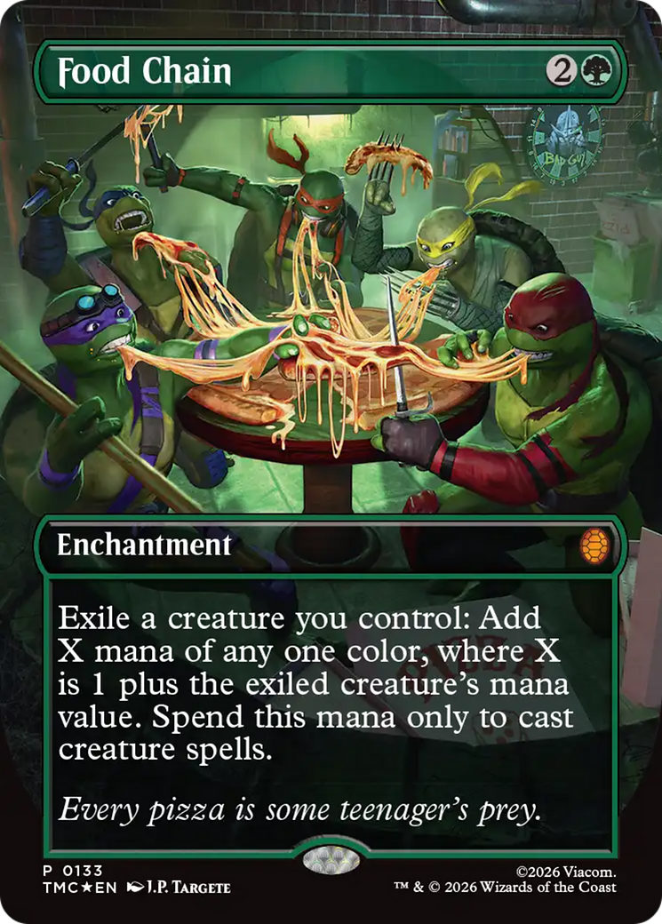 Food Chain (Borderless) [Teenage Mutant Ninja Turtles Commander] | Card Citadel