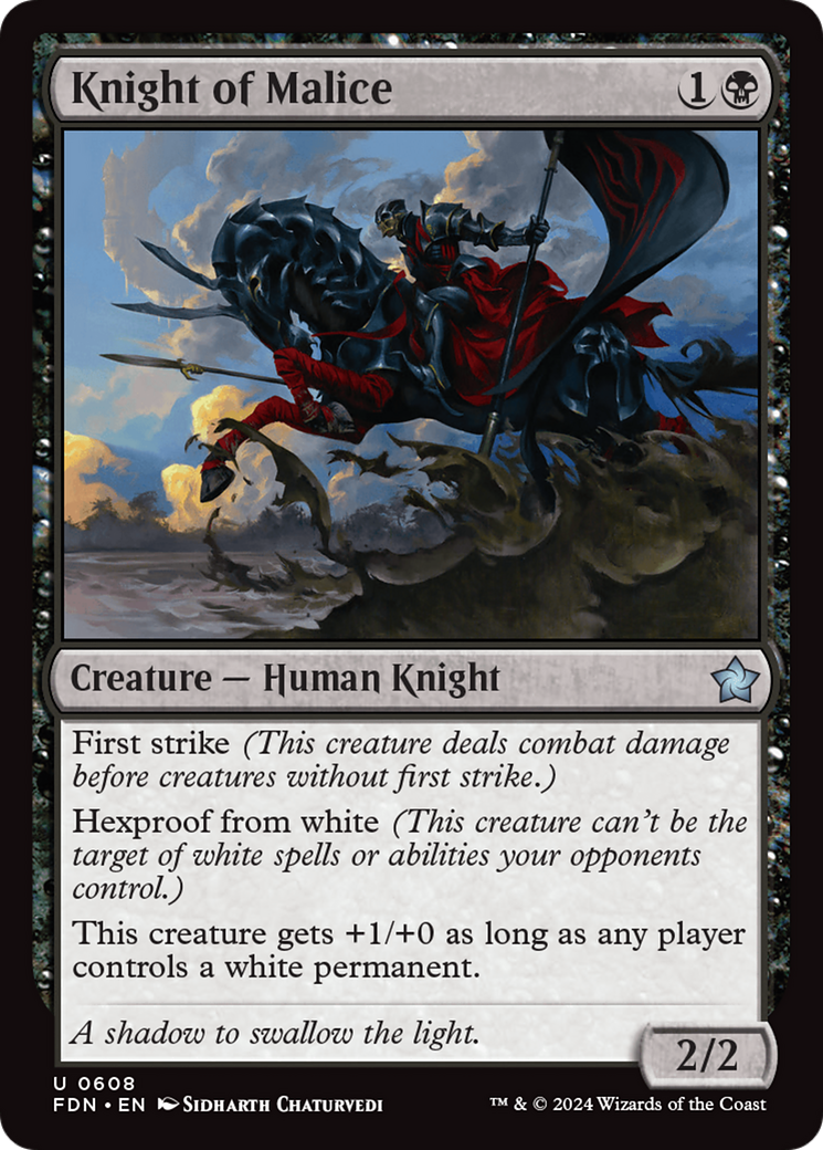 Knight of Malice [Foundations] | Card Citadel