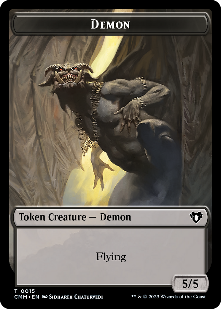 Demon Token [Commander Masters Tokens] | Card Citadel