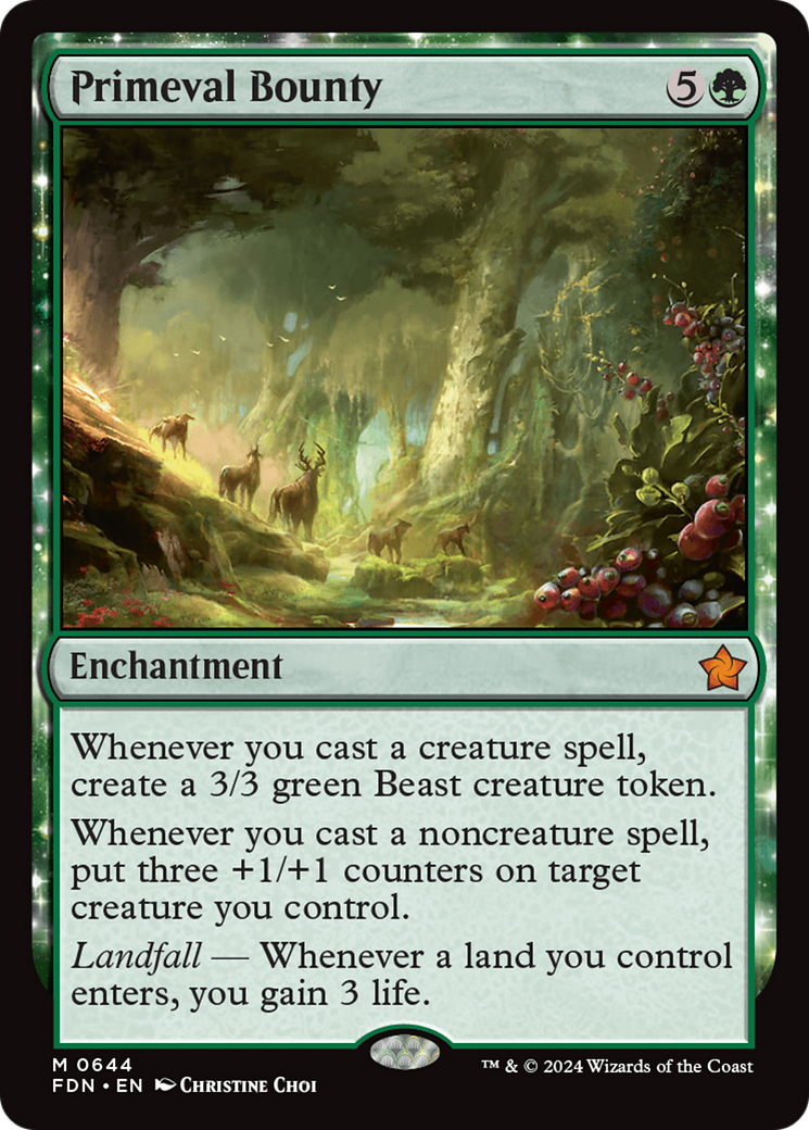 Primeval Bounty [Foundations] | Card Citadel