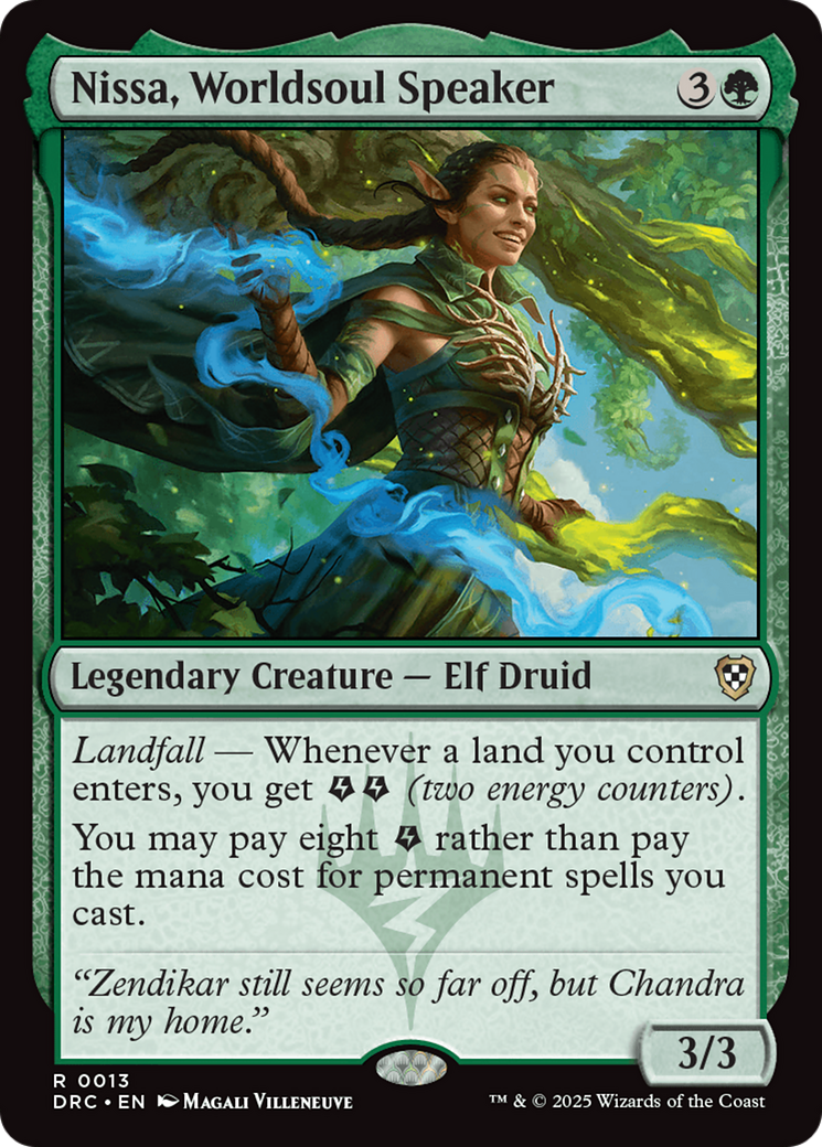 Nissa, Worldsoul Speaker [Aetherdrift Commander] | Card Citadel