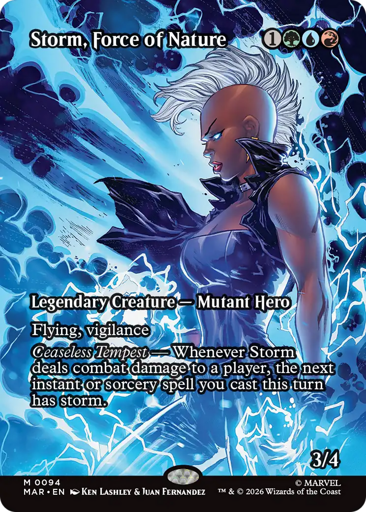 Storm, Force of Nature (Borderless) [Marvel Universe: Eternal-Legal] | Card Citadel