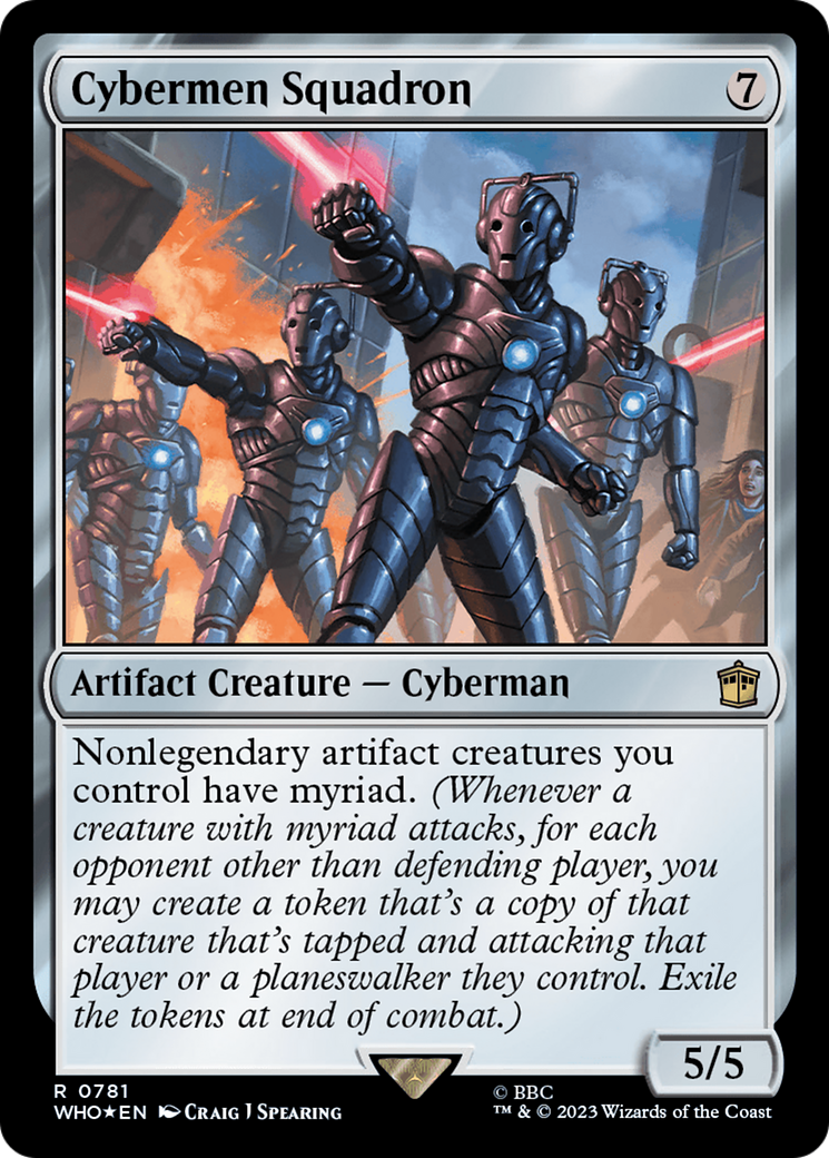 Cybermen Squadron (Surge Foil) [Doctor Who] | Card Citadel