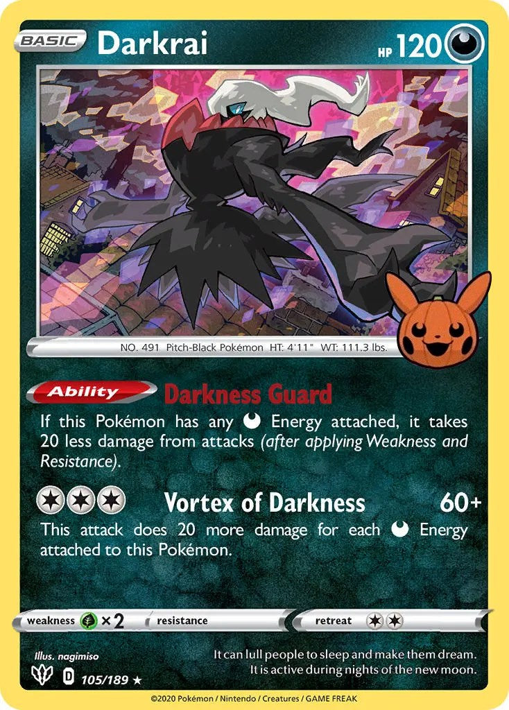 Darkrai (105/189) [Trick or Trade] | Card Citadel