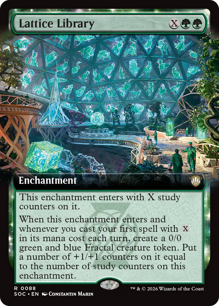 Lattice Library (Extended Art) [Secrets of Strixhaven Commander] | Card Citadel