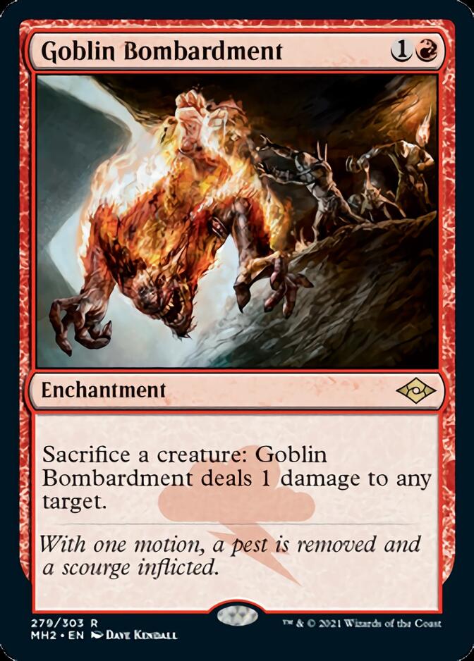 Goblin Bombardment (Foil Etched) [Modern Horizons 2] | Card Citadel