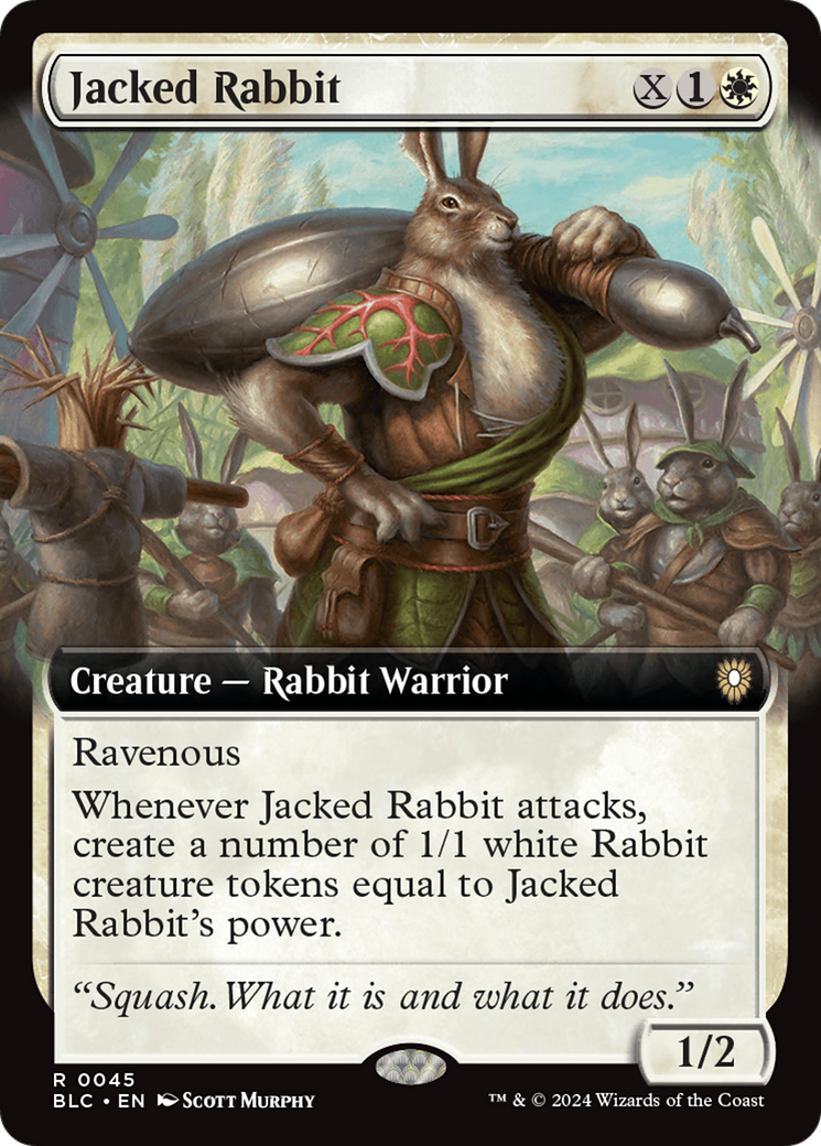 Jacked Rabbit (Extended Art) [Bloomburrow Commander] | Card Citadel