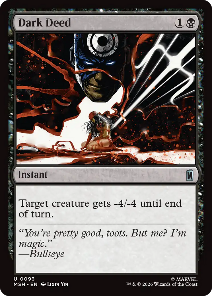 Dark Deed [Marvel Super Heroes] | Card Citadel